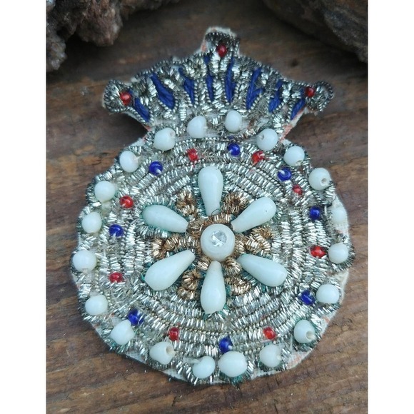 Vintage India Embroidered Brooch Pin Lot - Picture 3 of 9